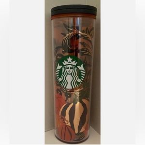Starbucks 2021 Halloween Black Cat Pumpkin Hot Tumbler Cup 16oz